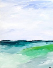 Modern Expressionism Original Landscape Painting 14×11 Canvas Signed
