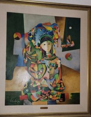 Lesver De Quiros Cuban Art Cuba Oil Painting 1991 Limited Edition Original