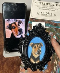 Custom Original Pet Portrait Cat Dog in 3”x 4″ Memorial Painting Process Videos