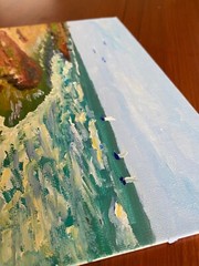 Gorgeous Oil Painting. La Jolla San Diego Ocean Scene. Original. Impressionism