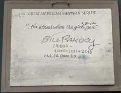 Vintage Painting “The Street Where The Girls & Guys Are” by Bill Rakocy
