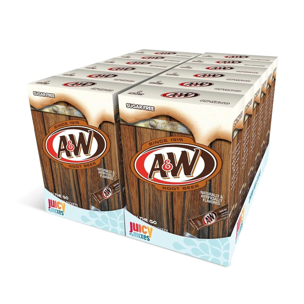 , Root Beer – Powder Drink Mix – (12 Boxes, 72 Sticks) – Sugar Free & Delicious,