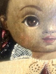 AGAPITO LABIOS (Mexican, 1898-1996) Original Oil on Canvas Portrait of Girl: