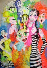 art painting contemporary original pop home bar party drink decor decoration bar