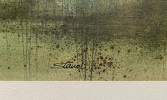 Vintage Contemporary Abstract Oil Painting by Jerry Stangl, Wisconsin