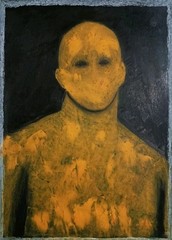 Portrait – Abstract Modern Art – Oil Chalk A4 Paper – Modern Art