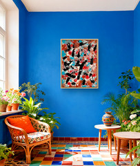 STEVEBARTZ ORIGINAL ART „FEELING GOOD“ 22X30 GALLERY THICK PAPER FINE ART HOME