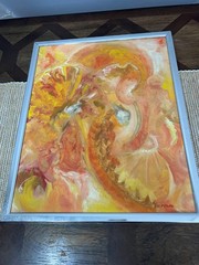 Tracey J Maroni Artwork 1980 painting Orange A Peel