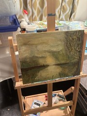 Big Branch Swamp 11×14 ABSTRACT IMPRESSIONISM ART Original Canvas