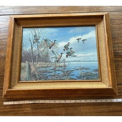 David Maass #513 Limited Edition Canvas Painting „Alarmed“ Wildlife Art 22″ X 18