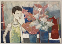 Solorzano 50’s Mid Century Modernism Cubism Portrait Figure Still Life Painting