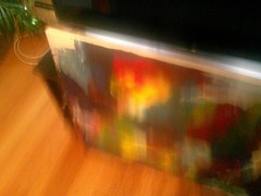 abstract paintings on canvas original painted collision acrylic 30by40 on canvas