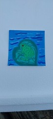 G.A.Titan Acrylic Painting IMPRESSIONISM Frog Lily Pad