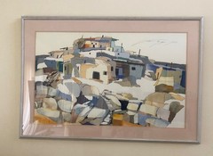 Sari Staggs Signed Framed Serigraph PINK WALPI