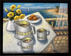 Original Mixed Media Painting Still Life Landscape Contemporary Art 11 x 14″