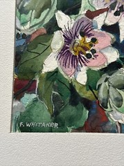 FREDERIC WHITAKER PAINTING AMERICAN FLORAL IMPRESSIONISM LISTED FAMOUS SMALL