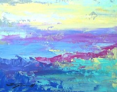 ORIGINAL PAINTING Signed „Serenity Lake“ 14×18 rigid canvas by Steven Graff
