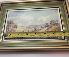 Vtg Zdeny Stodulka Signed Oil Painting Australian Impressionist Landscape Frame