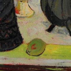 Pierre Bisiaux (1924-2005) – 1948 Oil, Pewter and Pears