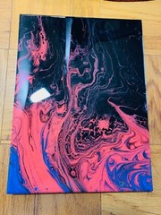 Abstract Fire Painting – Resin Sealed ClearCoat – 11 x 14 Inches – Original