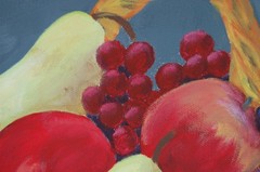 Vtg 1990’s Original Signed Carmen Girata Basket With Fruits Oil Painting 20X16