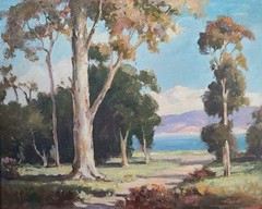 Vintage Plein Air Oil Painting 1950’s California Bay Area Coastal Scene