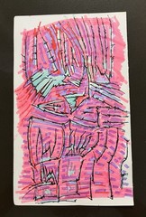 Modern Abstract Painting Graffiti Art Cubism AnimeCartoon Original Psychedelic