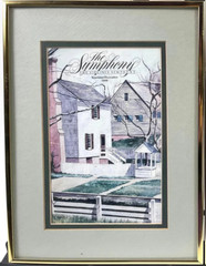 Colonial Williamsburg Watercolor by George Parr Painted Virginia Symphony