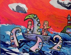 Sal And Sally Travelers Date With A Kraken Boats Fish Sea Monster Lock Ness