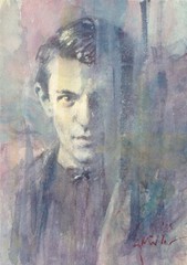 Gerry Miller Picasso. Watercolour Painting.19x28cm
