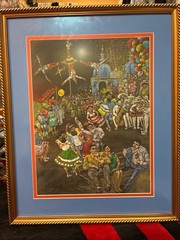 Yolanda Garza Morales Original 2002 “De Fiesta en el Día” Mexican FolkArt19.5×24