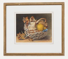 A. Sorel Laverty (Exh.1881-1897) – 1882 Watercolour, Basket With Lemon