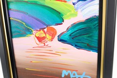 Peter Max Without Borders (Ver. III) Signed 2018 Original Painting on Canvas