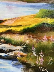 Mountain Original painting oil,18×24 in, Birthday Gift, Handmade Decor,Home Gift