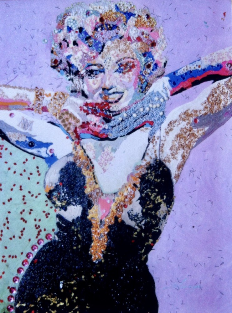 Marilyn Monroe Portrait Glizzaic Style by Lalainya/artist.