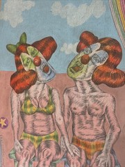 Jose Lozano Painting Mexican Modernism Man Woman Portrait Modernist Listed