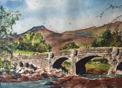 Watercolor Original Painting Highlands, Scotland 12″ x 16″ NOT A PRINT