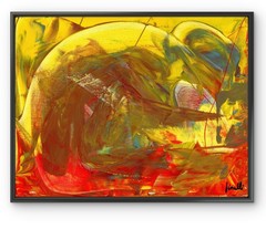 FINELLI ORIGINAL Bold Raw Colorful Urban painting Contemporary 11×14 COA G22M