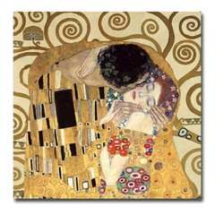 The Kiss by Gustav Klimt Gallery-Wrapped Canvas Giclee Art (30 in x 30 in)