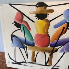 Jamaican painting Wedding Art Signed By Original Artist Vibrant Caribbean style