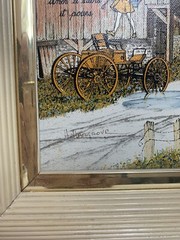 Signed Hargrove Morton Salt Country Barn Farm Framed Canvas Serigraph