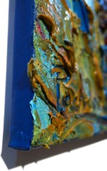 AFRICAN MASK OIL█PAINTING REALISM ART█SIGNED VINTAGE ORIGINAL█EXPRESSIONIST DECO