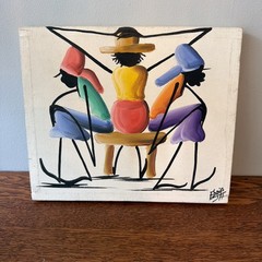 Jamaican painting Wedding Art Signed By Original Artist Vibrant Caribbean style