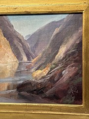 Peter Nisbit Painting Landscape GRAND CANYON RIVER Famous Impressionist SMALL