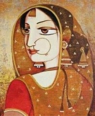 Beauty in Saree | Handmade Painting | Cotton Canvas | Acrylic Color