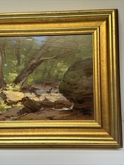 Thomas Torak Painting Vermont Landscape Impressionist American In The Woods Oil