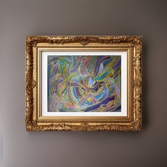 Painting Original Abstract Art Matted 11×14 Modern Acrylic Wall Decor Jimarieart