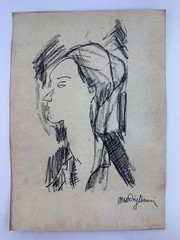 Amedeo Modigliani COA Art Painting Original Drawing Signed
