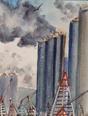 Original Watercolor Painting „Hong Kong“ 11″ x 15″ NOT A PRINT