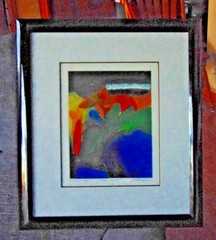 High-end wall art; Gathman; Artist Proof; ‚Red Comet‘; Signed; COA; Pro framed